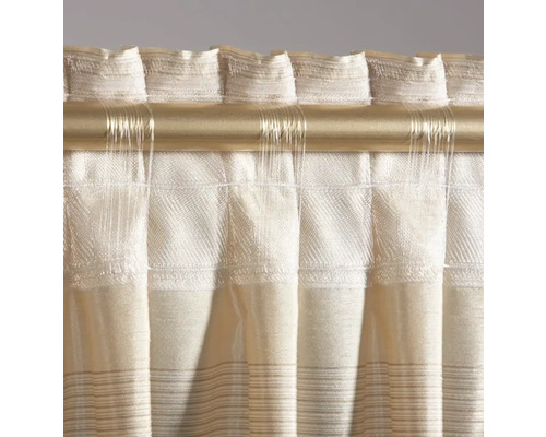 Vorhang mit Faltenband und Vorhangstange