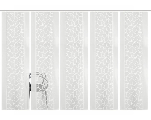 Cloison de séparation avec motif de feuilles