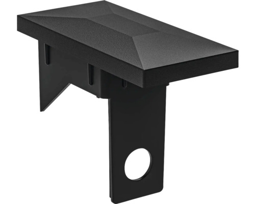 Capuchon de poteau en métal avec dispositif de montage