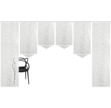 Panneau japonais Konturo blanc 60x245 cm lot de 6