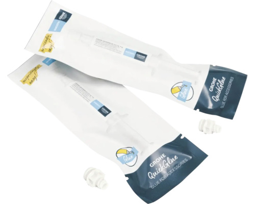 Deux paquets de colle Grohe QuickGlue pour accessoires