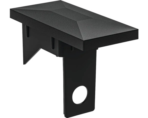 Capuchon de poteau en métal avec support pour clôture