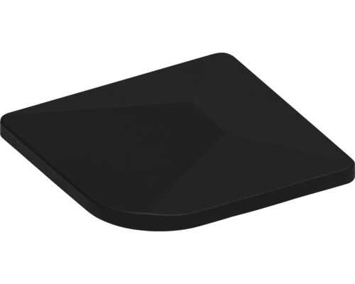 Schwarze Eckabdeckung