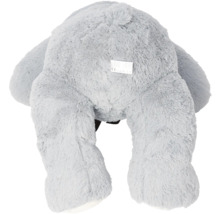 Vue arrière d''une peluche grise