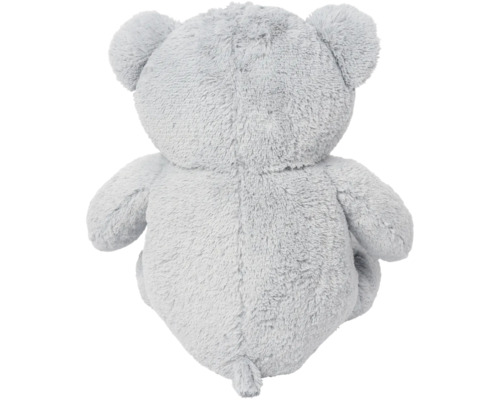Vue arrière d''un ours en peluche gris en peluche