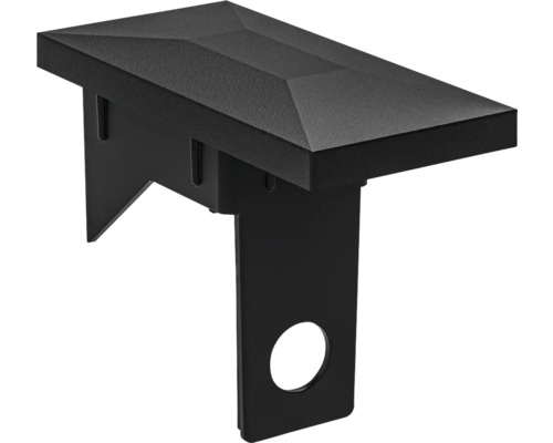 Pfostenkappe aus Metall mit Loch