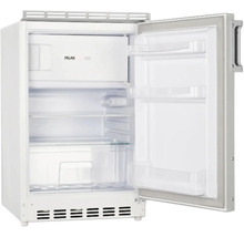 Geöffneter, kleiner Kühlschrank mit Gefrierfach von PKM