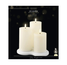 Bougies LED, jeu de bougies rechargeables, en trois parties