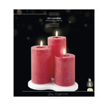 Lumineo Bougies LED, ensemble de bougies rechargeables