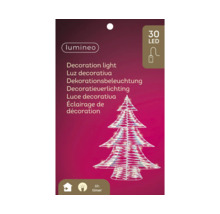 Lumineo Dekoleuchte in Form eines Weihnachtsbaums mit 30 LEDs