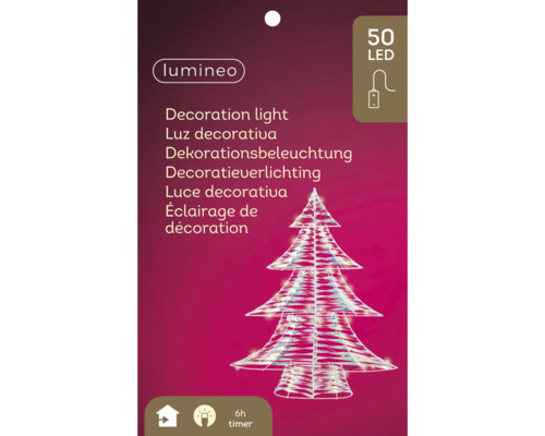 Lichterkette mit LED in Form eines Weihnachtsbaums, geeignet zur Dekoration
