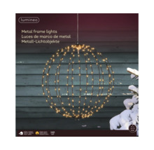 Metall Lichtobjekt in Kugelform mit LED