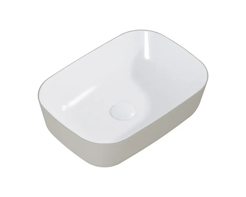 Vasque à poser rectangulaire en céramique