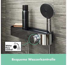 Duschsystem mit Ablage für Duschutensilien und komfortabler Wasserkontrolle