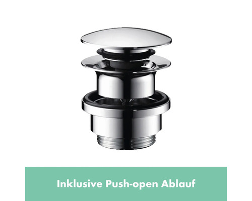 Waschbeckenstöpsel mit Push-Open-Ablaufgarnitur