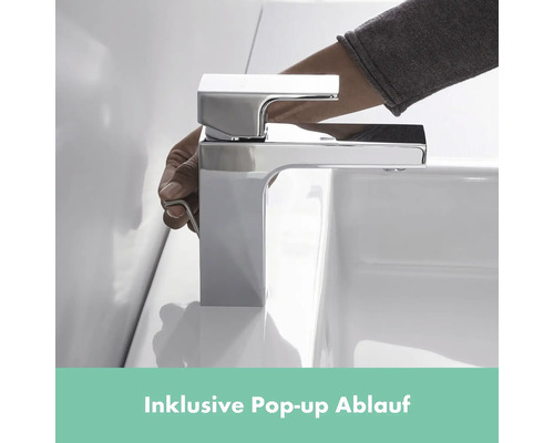 Waschtischarmatur mit Pop-up Ablaufgarnitur