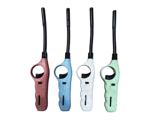 Quatre briquets à tige avec col flexible