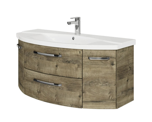 Meuble-lavabo avec deux tiroirs et lavabo