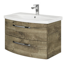 Meuble sous lavabo Jungborn VENTITRE lxhxp 80x49.2x43 cm chêne ribbeck transversal