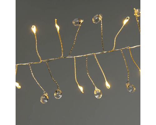 Guirlande lumineuse avec gouttes et lampes LED