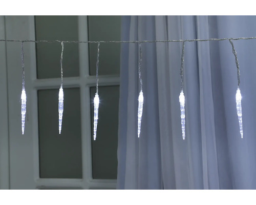 Eiszapfen Lichterkette zur Dekoration