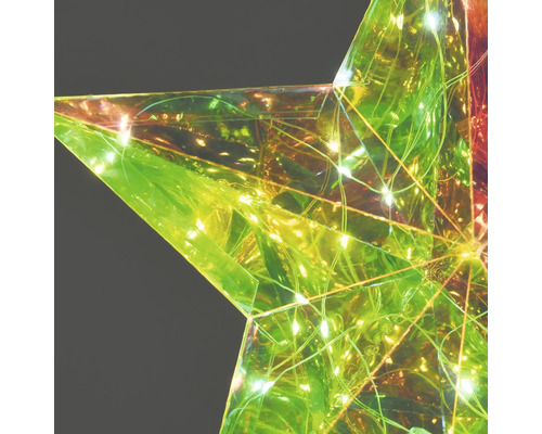 Décoration de Noël en forme d''étoile avec lumières LED