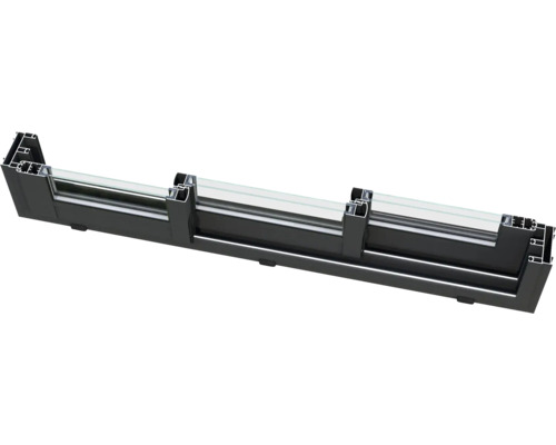 Profil de fenêtre en plastique avec verre