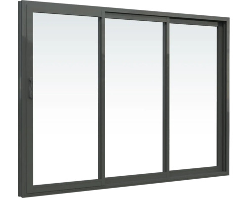 Fenêtre coulissante à trois vitres