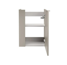 Mini meuble sous vasque FACKELMANN SBC à droite lxhxp 44x60x24.3 cm cubanit gris