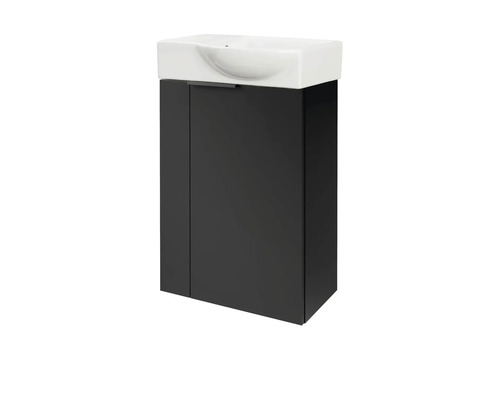 Meuble sous-lavabo avec lavabo en céramique
