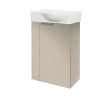 Mini meuble sous vasque FACKELMANN SBC à droite lxhxp 44x60x24.3 cm cubanit gris