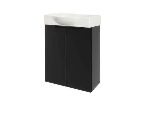 Meuble-lavabo avec meuble sous-vasque et deux portes