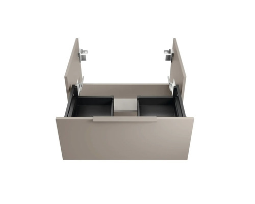 Waschtischunterschrank mit zwei offenen Schubladen zur Badgestaltung