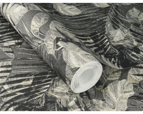 Rouleau de papier peint avec motif de feuilles