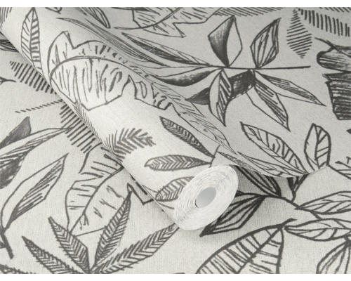 Tapetenrolle mit Blättermuster