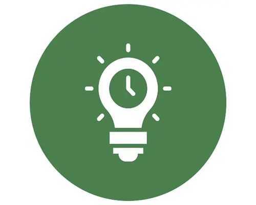 Symbole d''idée de gain de temps