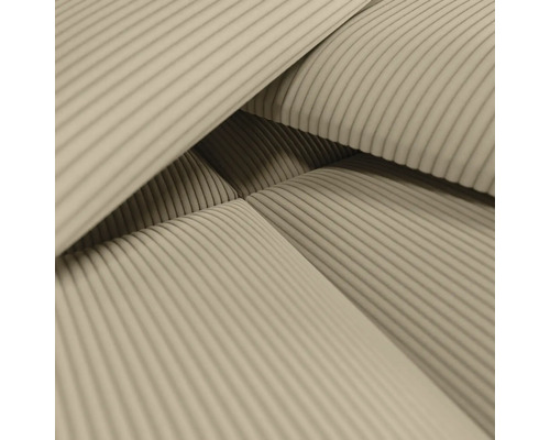 Nahaufnahme von beigem Cordstoff