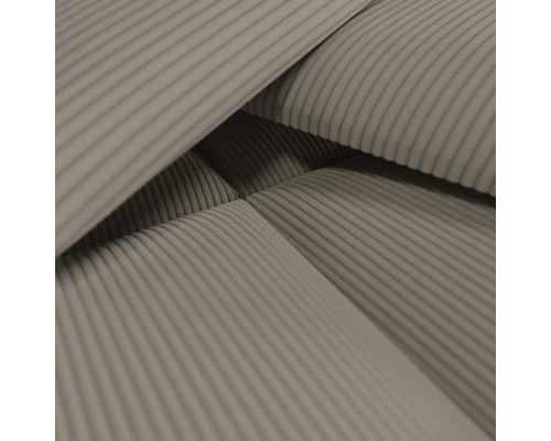 Nahaufnahme eines Möbelstoffes mit Kordmuster