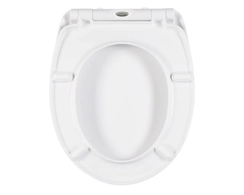 Toilettensitz aus Kunststoff, Aufsicht