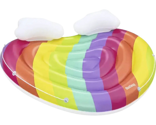 Île arc-en-ciel gonflable avec coussins nuages Bestway