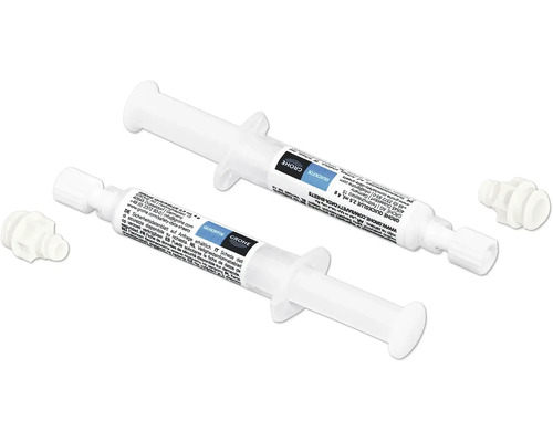 Deux cartouches de colle Grohe QuickGlue avec embout doseur