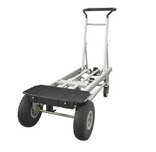 Diable avec roues et surface de chargement noire