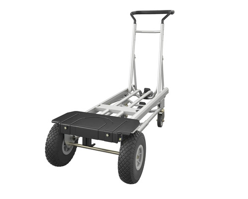 Diable avec roues et surface de chargement noire