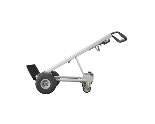 Diable en métal avec roues et poignée