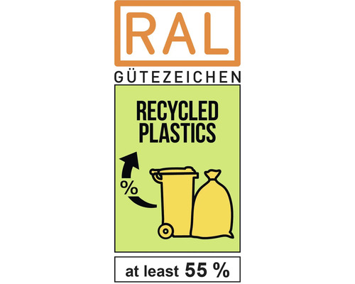 RAL Gütezeichen für recycelte Kunststoffe: Mindestens 55 Prozent