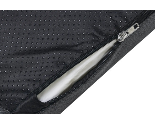 Gros plan d''un lit pour chien avec fermeture éclair