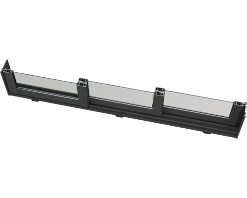 Porte coulissante avec cadre et insert en verre