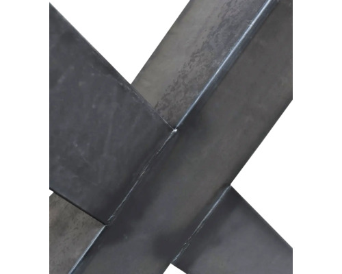 Vue détaillée d''un support de pied de table en métal