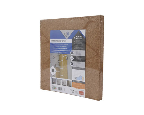 Panneau isolant Noma Nature 10 mm pour l''isolation phonique et thermique