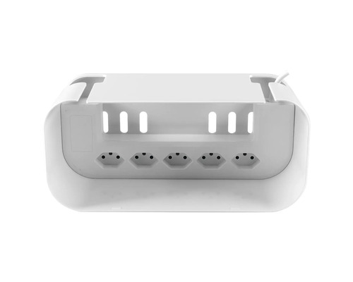 Boîte de câbles avec multiprise pour organisation des câbles